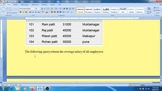 Introduction to Oracle Aggregate Functions смотреть онлайн