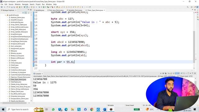 Data Types in Java (Hindi) | Primitive and Non-Primitive Data Types (Part 3) | Tutorial 9 смотреть онлайн
