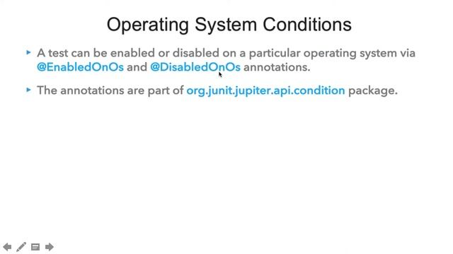 Operating System Conditions (Conditional Test Execution API) in JUnit 5 смотреть онлайн