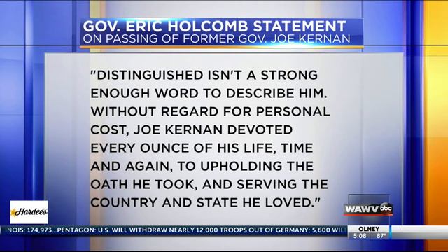 Gov. Eric Holcomb statement on passing of former gov. Joe Kernan смотреть онлайн