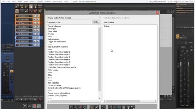 Reaper. Организация для удобной работы. (Урок) смотреть онлайн