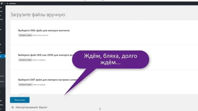 Wordpress тема Bridge - русификация и установка ДЕМО шаблонов смотреть онлайн