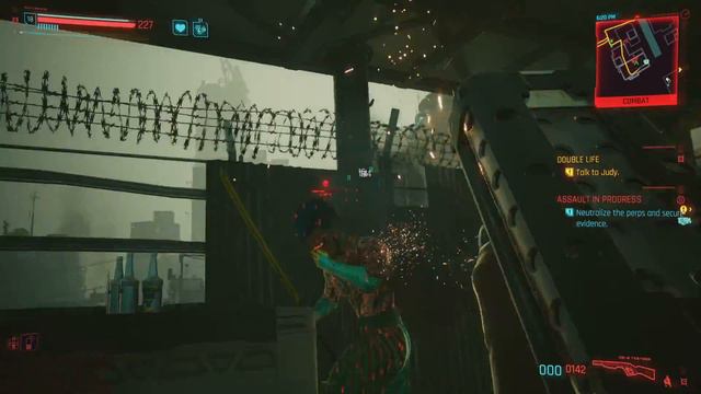 Cyberpunk 2077 - update 2.0 throwing knife, LMG, shotgun mixed combat - Japantown смотреть онлайн
