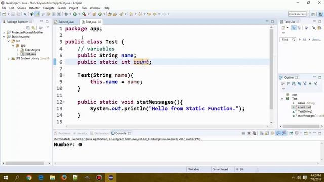 Java Programming Tutorial - 34 - Static Keyword | Hindi смотреть онлайн