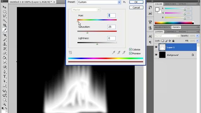 Эффект огня в Photoshop смотреть онлайн