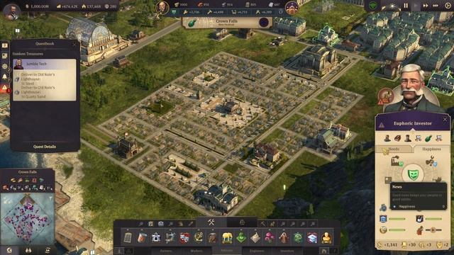 Anno 1800 Attempt at Beautiful Cities Part 4 - Investor Districts | Let's play Anno 1800 Gameplay смотреть онлайн