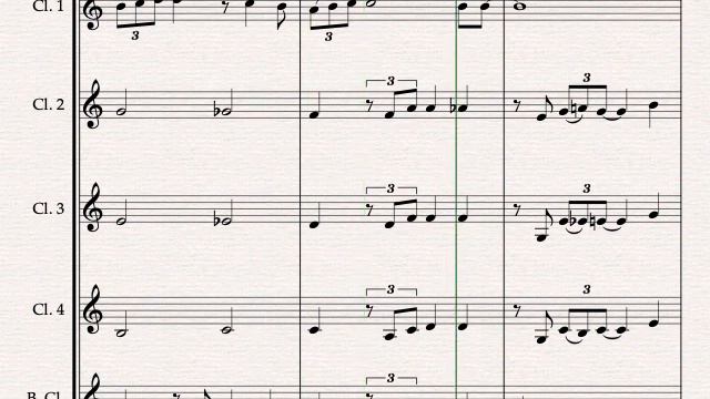 Have Yourself A Merry Little Christmas - Clarinet Choir - ♪ Sheet Music ♪ смотреть онлайн