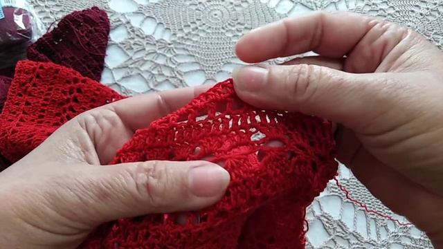 Начала вязать платье крючком /// смотреть онлайн