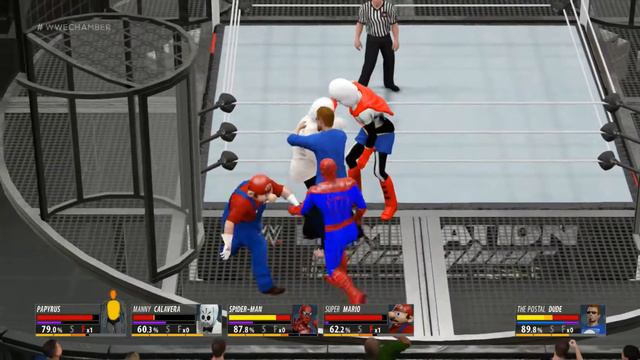 WWE2k16 - Персонажи из игр решили узнать кто круче :D смотреть онлайн