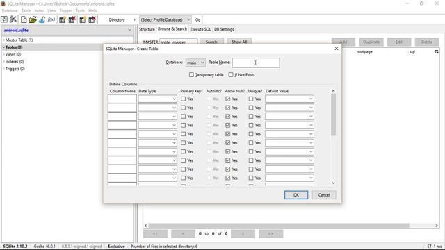Create SQLite database using SQLite Manager смотреть онлайн