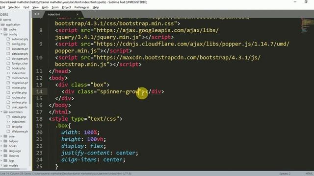 spinner animation in bootstrap 4 by webxperts kamal malhotra | 2019 смотреть онлайн
