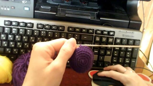 ЧАСТЬ-2 (Туловище)Мишка-мышка крючком. Маленькая игрушка. Для начинающих. смотреть онлайн