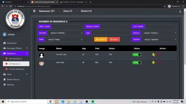 Barangay Management System Part 1, Bootstrap 4,Mysql PHP смотреть онлайн