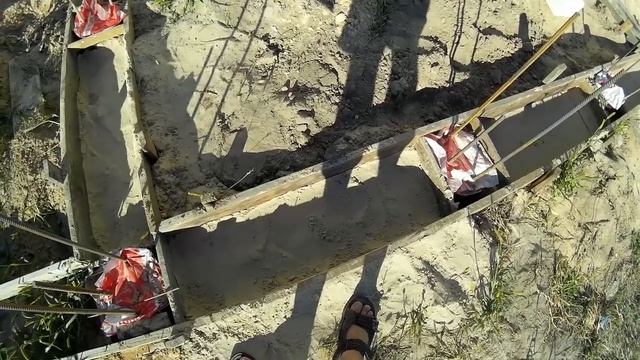 Фундамент гаража и тамбура, часть 1 смотреть онлайн