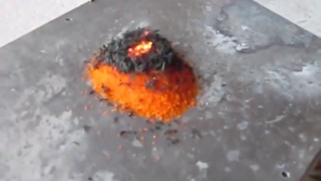 Вулканчик (разложение бихромата аммония) смотреть онлайн