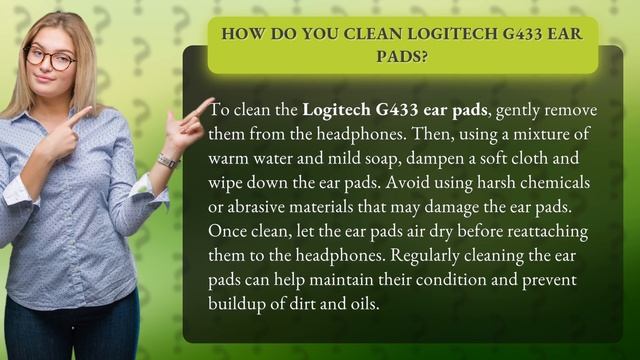 How do you clean Logitech g433 ear pads? смотреть онлайн