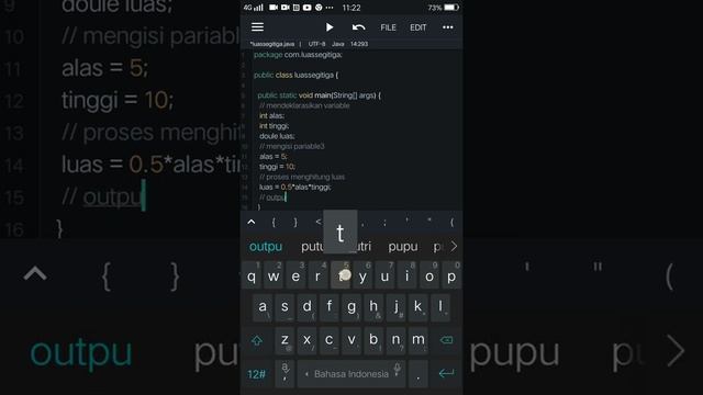 MENGHITUNG LUAS SEGITIGA DI JAVA N IDE смотреть онлайн