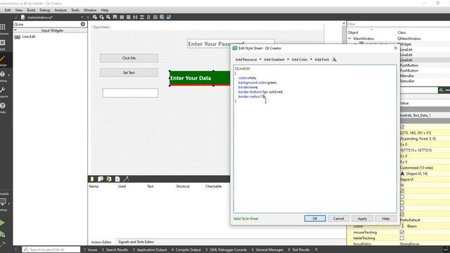 Qt QLineEdit | Design Using Qt Stylesheet | QSS | Qt C++ | Qt Creator | Qt Tutorial смотреть онлайн