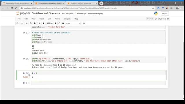 3. Variables and Operators - Beginners to Advanced Python смотреть онлайн