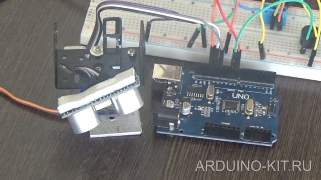 Проект 23: RУльтразвуковой датчик расстояния HC-S04. Принцип работы, подключение, пример смотреть онлайн