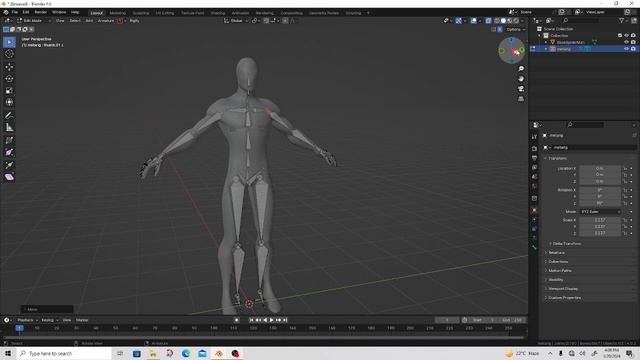 How To Make A Skeleton In Blender 4.0.2 смотреть онлайн