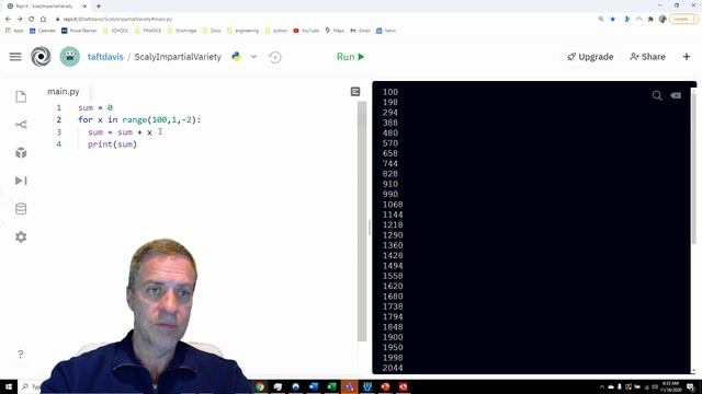 Python Range смотреть онлайн