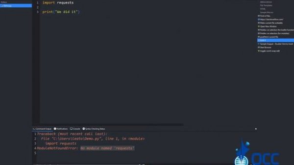 No Module Named Requests FIXED - Pycharm or Komodo edit