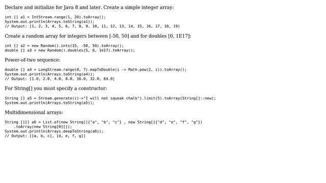 How do I declare and initialize an array in Java? (30 Solutions!!) смотреть онлайн