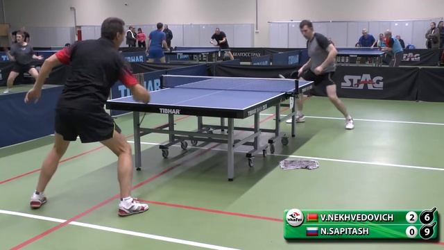 Raubichi Vadim NEKHVEDOVICH - Nikolay SAPITASH Table Tennis Настольный теннис смотреть онлайн