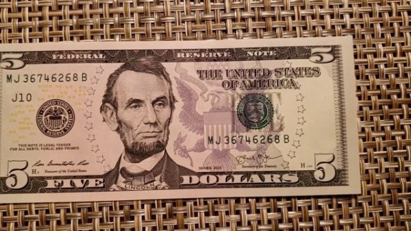 5 dollar USA/5 долларов США