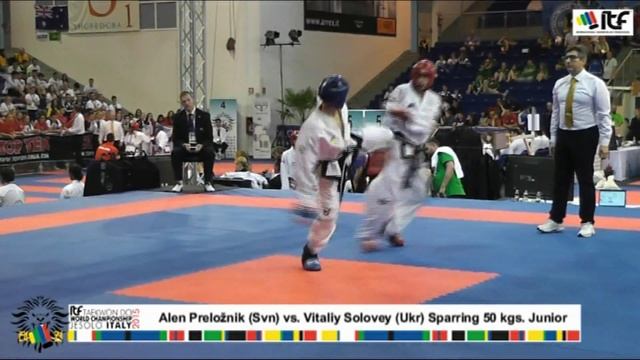 14 Alen Preložnik (Svn) vs. Vitaliy Solovey (Ukr) Sparring Male 50 Kgs Junior смотреть онлайн