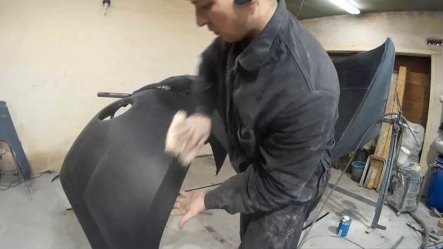 Подготовка к покраске нового бампера смотреть онлайн