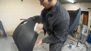 Подготовка к покраске нового бампера