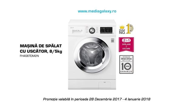 Masina de spalat rufe cu uscator LG смотреть онлайн
