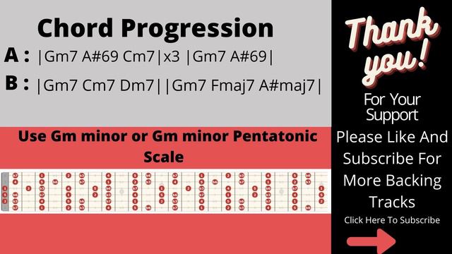 Groovy Backing / Jam Track In Gm / G minor смотреть онлайн