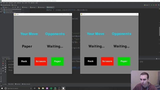 Python Online Game Tutorial #9 - Online Rock Paper Scissors p.4 смотреть онлайн