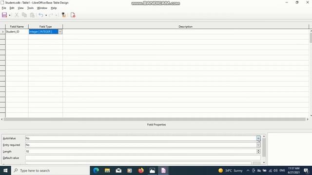 LibreOffice Base(01) Creating Database Table using Design View смотреть онлайн