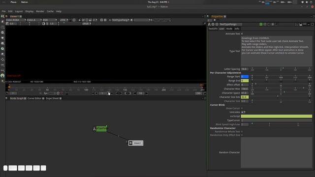 TextOFX Animation Natron Development With Python and Pango смотреть онлайн