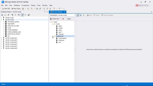 How to manage MySQL user privileges in MySQL Security Manager - dbForge Studio for MySQL смотреть онлайн
