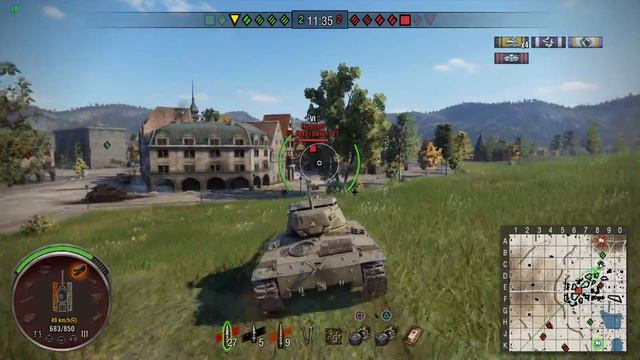 World of TanksPS-4 PRO play 60fps 25/2 забрал 5 из 7 фрагов! смотреть онлайн