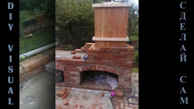 Коптильня из кирпича с беседкой - Smokehouse Of Bricks