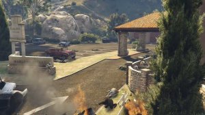 ПЕРЕСТРЕЛКА ВОЕННЫХ С ПОЛИЦИЕЙ В ГТА 5