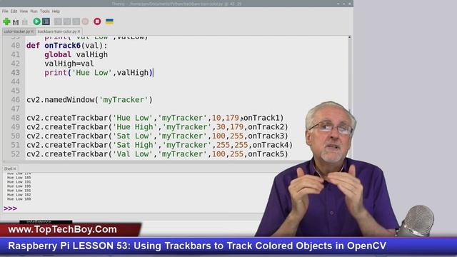 Raspberry Pi LESSON 53: Using Trackbars to Track Colored Objects in OpenCV смотреть онлайн