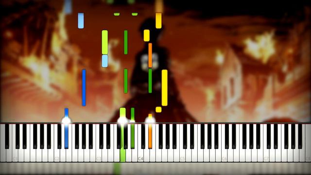 Attack on Titan - All Openings (1-6) Medley Piano Cover (Sheet Music + midi) Synthesia Tutorial смотреть онлайн