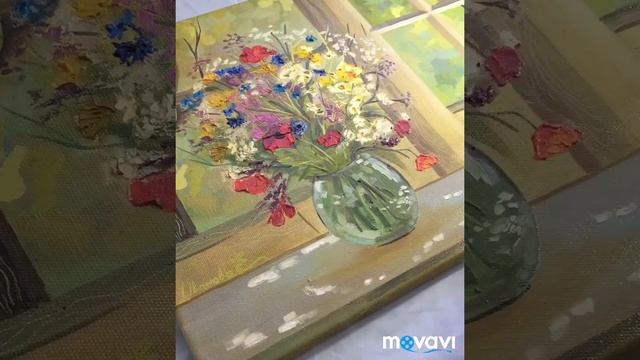 Покрытие масляной картины лаком. смотреть онлайн