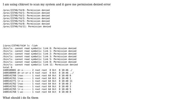 Permission denied on /proc/ some process смотреть онлайн