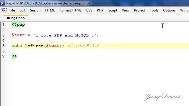 09 PHP string case and trim functions смотреть онлайн