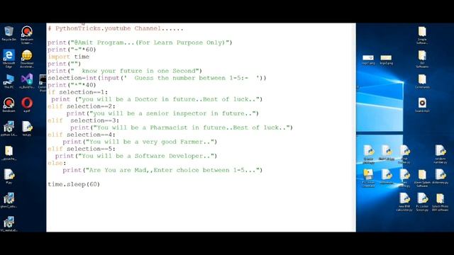 Python Simple Program for beginners learn смотреть онлайн
