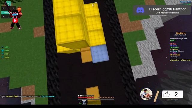 ?Minecraft JAVA  PE Imagination SMP And Bed Wars Live Join Now ??Target 1k