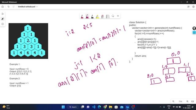 Leetcode :118 || Pascal's Triangle || CPP || C++ @codewithanusha смотреть онлайн